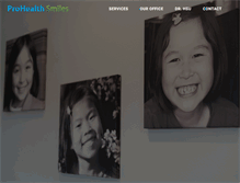 Tablet Screenshot of prohealthsmiles.com